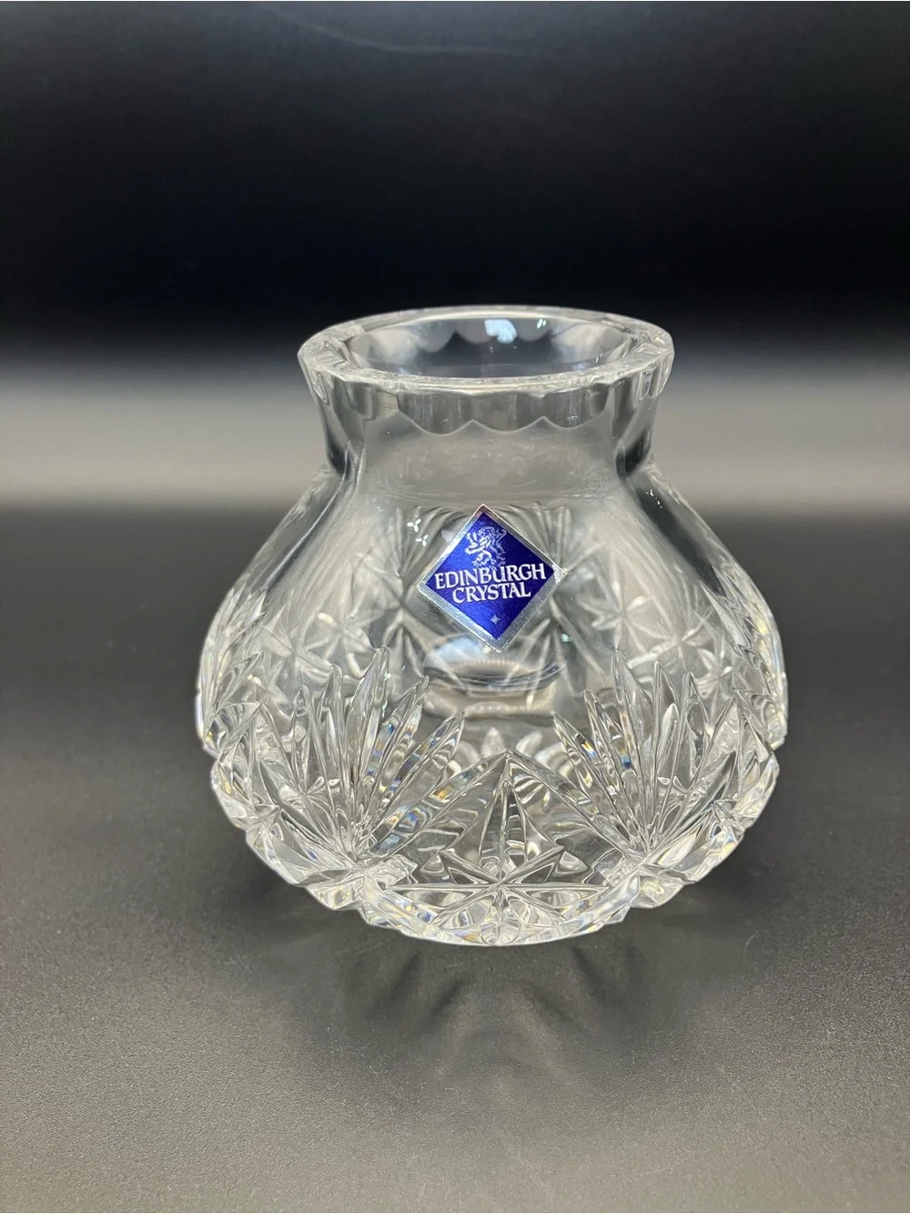 Edinburgh Crystal Small Posy Cut Glass Vase